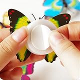 4 pcs cute beautiful kreative Bunt Schmetterling LED Nachtlicht mit Saugnapf Wandleuchten romantische mehrfarbigen Nachtlicht kleine Nightlight Baby Toy Geschenk Kinder Schlafzimmer Nachttischlampen Festival Party Dekoration （Flackern） - 4