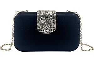 MODELISA - Bolso Clutch De Mano Fiesta Elegante Brillo Cadena De Hombro Boda Evento Ceremonia Para Mujer