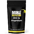 Nuke Nutrition Zinc, Magnesium & Vitamin B6 60 Tablets Supplements for Men & Women Zinc & Magnesium Tablets High Strength & Pure Zinc Magnesium & Vitamin B6 Boost Muscle Growth Sleep & Recovery