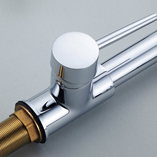 Auralum Hochdruck Spiralfederarmatur für die Profiküche Küchenarmatur Spiral Hochdruck Armatur mit 2 Wasserabfluß - 8