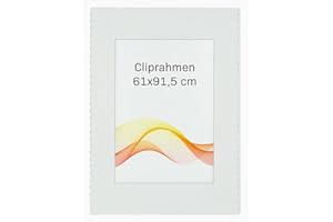 RAWWEST.BIS Rahmenloser 61x91,5 cm Bilderrahmen Bildhalter Cliprahmen Fotorahmen Kunstglas Plexi gut für Wohnzimmer, Esszimmer, Küche,Fotos Poster viele Größen Rechteckig mit Clips gut.