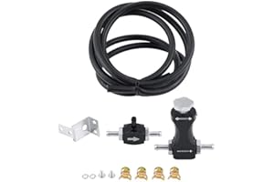 KSTE Boost Controller - Adjustable Bilateral Turbo Tee Bleed Valve, Manual Boost Controller Kit Universal for Car