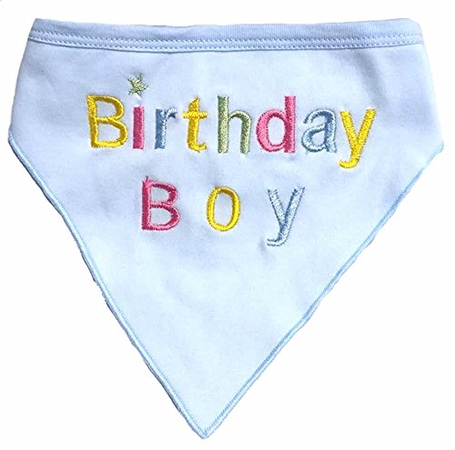 Alemon - Bandana de cumpleaños para Perros, Color Azul