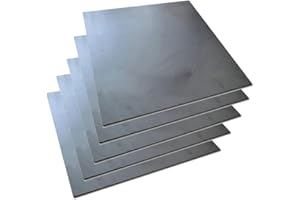 XMRISE Graphit Leere Platte 99,9% Reinheit Graphit Block Block EDM Fräsfläche 5pcs,4"x2"x0.12"