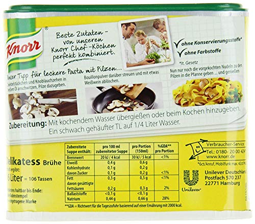 Knorr Delikatess Brühe Dose 16 Liter