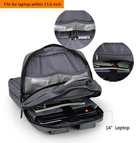 Wasserdicht , stoßfest und leicht Oxford Fabric 15.6 „Laptop-Computer-Rucksack Messenger Bag Tablet Aktenkoffer -Rucksack Daypack Reise Rucksack College Book Taschen Schultasche - 3