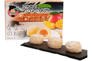 JAPON MARKET 24H JAPON MARKET - Mochi Dolce Giapponese Nanako 120g – Mochi Giapponesi al Mango, Snack Dolci e Dolci Giapponesi – Cibo Giapponese da Mangiare – Japanese Food