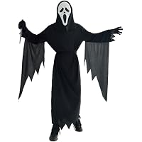W WIDMANN MILANO Kinderkostüm Teufelsskelett – Schwarze Robe Mit Kapuze, Größe 158 Cm, Für Halloween & Karneval