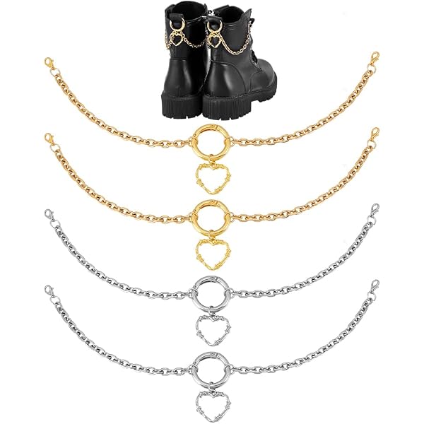 Hayaww 2 Pièces Décoration Chaîne Diy Sac Métal Extension Chaîne Breloques Chaussures