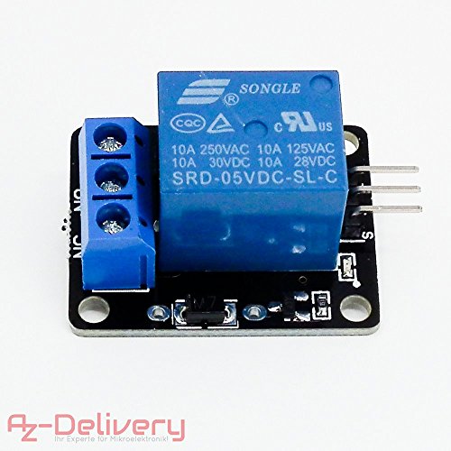 AZDelivery M  dulo de rel   5  V con optoacoplador para Arduino 3 x 1-Relais