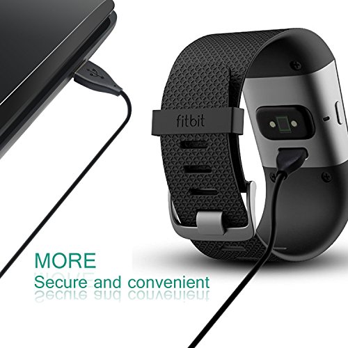BlueBeach® Hochwertiges USB Ladekabel für FITBIT SURGE Ersatz Ladegerät - 5