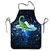 Produktbild KLYDH Funny Apron Chef Kitchen Cooking Apron Bib Green Dinosaur Dino Mountain Home Easy Care