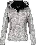 Damen Funktionsjacke im Materialmix aus Strick und Softshell