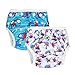 Alva Baby 2pcs Pack One Size Reuseable Washable Swim Diapers SW01-02 Color: Dolphins and Sail boats