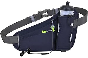 ARTOCT Ceinture de Course avec Porte-Bouteille d'eau, Sac de Taille en Plein air Ceinture d'hydratation de Course légère pour la Course à Pied, la Marche, la randonnée, Les entraînements
