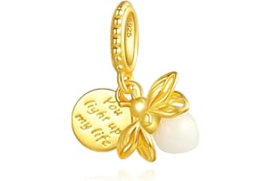 BEEUVIP Vida de personajes animales Abalorios Colgante de Cuentas Plata de Ley 925 con Circonita Cúbica Compatible con Europeo Pulsera Collar,Charms de Para Niña Mujer