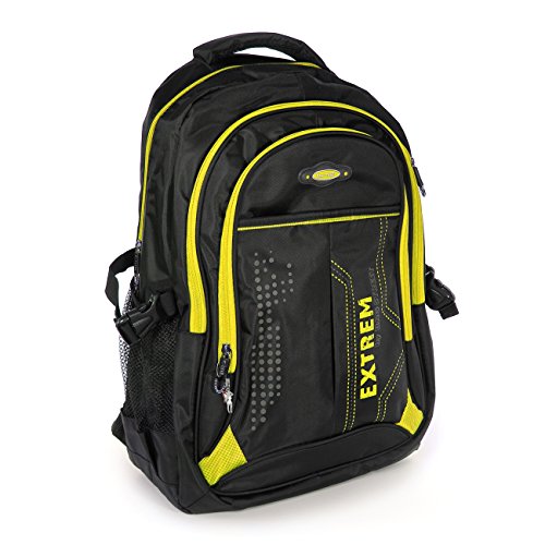 Laptoprucksack schwarz  gelb Synthetik Rucksack Tabletfach Bag Street OTJ605Y