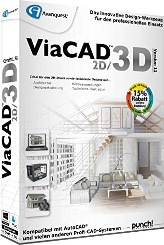 Preisvergleich Produktbild ViaCAD 11 2D / 3D (64-Bit)