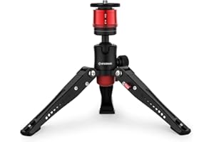 IFOOTAGE Cobra 3 Base Small Tripod, Aluminum Table Top Mini Tripod with 3/8" and 1/4" Quick Release Plate, Payload 17.6lbs for Telescope, DSLR Camera, Video Camcorder, Mobile Phone