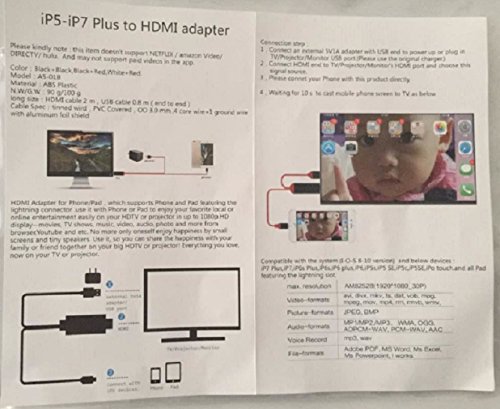 8 Pin Lightning auf HDMI Adapter 1080p lightning to hdmi cable für iphone 5 5s 6 6s 7 ipad - 6