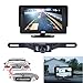 Price comparison product image Backup Camera and Monitor Kit, 4.3" TFT LCD Rear View Mirror Monitor Screen+Backup CMOS Wide Angle License Plate Camera With 7 LED Night Vision