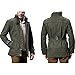Winmate new men military Wool Slim Fit Jacket Coat Zip driver button casual jacket Aremy Green XXXL Size