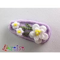 Spange Blume Haarspange - freie Farbwahl