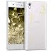 Produktbild kwmobile Hülle für Sony Xperia XA1 - TPU Silikon Backcover Case Handy Schutzhülle - Cover klar Fee Glitzer Design Gold Transparent