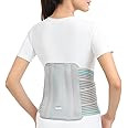 Tynor Contoured L.S. Support, for Lower Back Pain Relief & Posture Correction | Adjustable Lumbar Brace for Daily Comfort for Men & Women | Tailbone Back Posture Corrector, Pack of 1 (Grey, Medium)