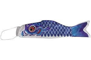 HEALLILY Japonés mango aire carpa 70cm streamer pescado ciervo- bandera koinobori hogar decoración al aire libre colgante para sushi bar izakaya dormitorio dragón barco festival regalo
