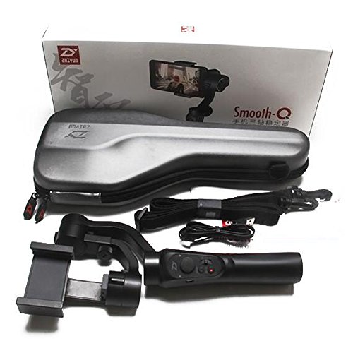 Zhiyun Smooth Q 3-Achsen Gimbal Schwebestativ fÃ¼r iPhone Huawei Samsung Android Smartphone(Schwarze Farbe)