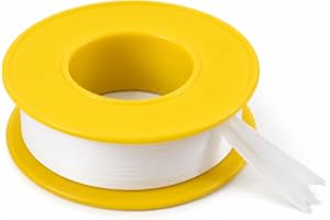 Hasanat Essentials PTFE Thread Seal Tape 12mm x 0.075mm x 10 Meter Plumbing Thread Sealing Tape for Pipe Fittings and Leak Prevention (Pack of 1)