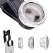 Produktbild Handy Objektiv, ECVILLA Fisheye Objektiv 3-IN-1 Clip-On Fischauge Objektiv & 0.67X Weitwinkel &12X Makro-Objektiv für iPhone und Android Smartphones (Silber)
