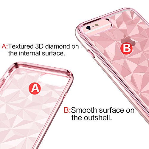 BENTOBEN Funda iPhone 6 Plus Carcasa iPhone 6s Plus Capa Case Cover TPU Suave y Anti-rasgu os Transparente 3D Modelo Geom trico de Diamante con Textura Funda para iPhone 6 Plus 6S Plus Rosa Oro reviews BENTOBEN Funda iPhone 6 Plus Carcasa iPhone 6s Plus Capa Case Cover TPU Suave y Anti-rasgu os Transparente 3D Modelo Geom trico de Diamante con Textura Funda para iPhone 6 Plus 6S Plus Rosa Oro