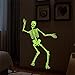 Produktbild Xshuai Halloween 60cm * 90cm Haushalt Raum leuchtender Schädel-Knochen-Wand-Aufkleber-Leuchtstoffwand-Aufkleber-Wanddekor-Abziehbild entfernbar (Schwarz)
