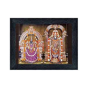 Tirupati Balaji - Lord Venkateswara Religious Wood Photo Frames(photoframe,Multicolour,8x6inch)-22346