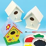 Casitas de madera para pájaros. Manualidades creativas para niños...