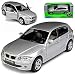 Produktbild Welly BMW 1er E87 1. Generation 5 Türer Silber 2004-2013 ca 1/43 1/36-1/46 Modell Auto mit individiuellem Wunschkennzeichen