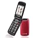 Produktbild Olympia Classic - mini Seniorenhandy (5 cm (2 Zoll) Farb-LCD-Display, Große Tasten, Notruf-Taste, Klappbares GroßtastenHandy) rot
