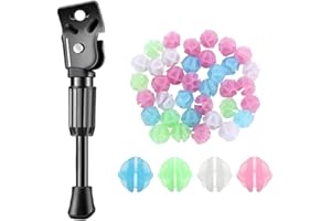 EIROVYA Cavalletto Bici Bambino, Portabici 14 pollici Cavalletto per Bicicletta,Portabici laterale semplice Portabici con 36 pezzi di raggi per bicicletta Riflettente per bicicletta per bambini