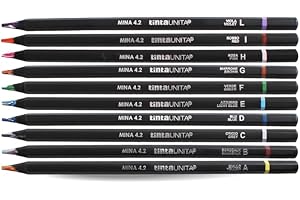 Tinta Unita PASTELLI MULTICOLOR ARCOBALENO MINA 4,2 CONF. 1O PASTELLI COLORATI + 2 MATITE HB