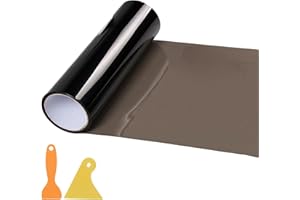 WEKUW Scheinwerfer Folie, 30x120CM Scheinwerfer Tönungsfolie Rückleuchten Folie PVC Autofolie Selbstklebend Scheinwerfers Tönungsfolie Wasserdicht Auto Scheinwerfers Folies, für Autos, Motorräder (Schwarz)