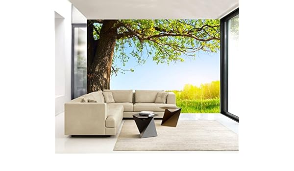 Huangyahuiliving Zimmer Sofa Tv Hintergrund Hintergrundbild Schlafzimmer Bett Tapeten Vista Big Tree Wallpaper 250 Cmx 175 Cm Amazon De Baumarkt
