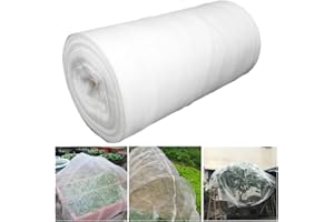 Takezuaa Insect Netting Mesh Garden Netting, Garden Vegetable Plant Protect Netting, Anti Bird Butterfly Netting, Tunnel Fine Mesh for Flowers Crops Fruits Greenhouse