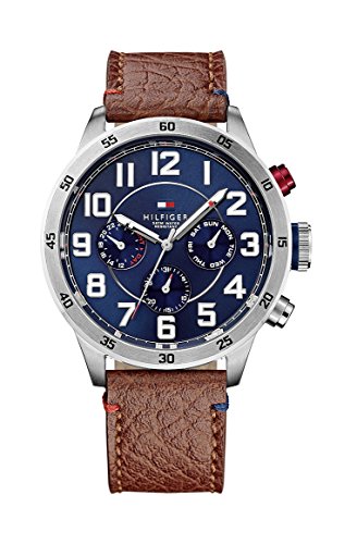 Tommy Hilfiger Watches Herren-Armbanduhr Analog Quarz Leder 1791066 Tommy Hilfiger Watches Herren-Armbanduhr Analog Quarz Leder 1791066
