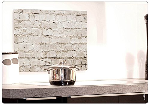 mySPOTTI moderner Spritzschutz Motiv Mauerwerk Mauer Steine Aluminium Küche Herd Kochfeld - 2