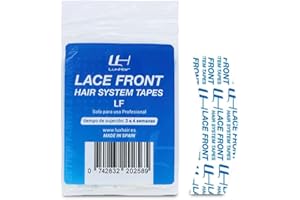 LH LUXHAIR Nastro adesivo per parrucche e protesi Lace Front - Doppia faccia e poco aggressivo - Grande potere adesivo - Fissaggio resistente ed extra forte fino a 4 settimane - Contorni LF - 36 unità - LuxHair
