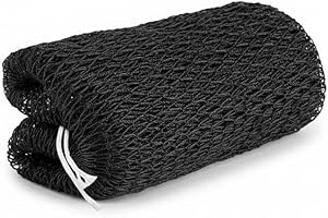 WZHIY African Net Sponge - 1 Pcs Exfoliating Bath Sponge, Scrubbing Net Body for Body & Back Scrubber - Durable African Mesh Bath Towel(Black)