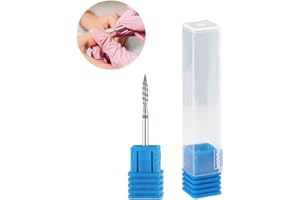 SRLWMYI Embout Ponceuse Ongles Cuticule 3/32 pouces Embout de coupe-ongles en carbure de qualité supérieure Diamant longue durée Embout Ponceuse Ongles Grain Moyen pour Manucure Pédicure