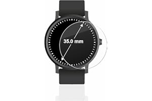 BROTECT Schutzglas für Armbanduhren (Kreisrund, ø: 35 mm) Schutzfolie Panzer-Folie Glas [Extrem Kratzfest 9H, Anti-Fingerprint, Ultra-Transparent]